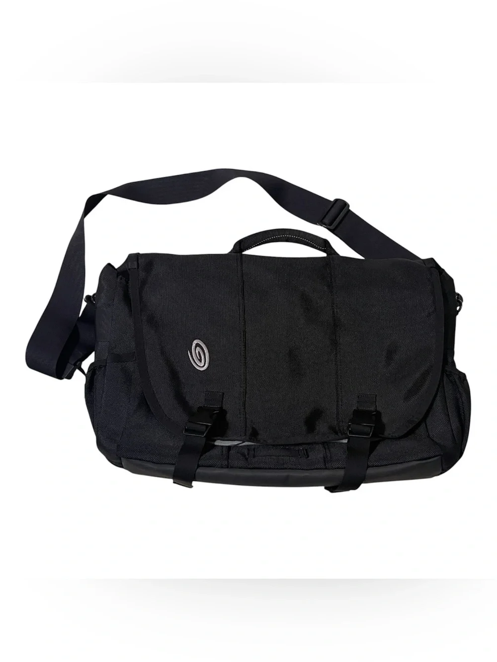 Timbuk2 Classic Messenger Bag Black Laptop Ballistic Nylon Commuter